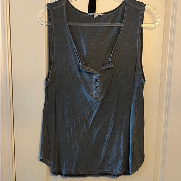 Source Unknown Tops - Charcoal Tank Top Sleeveless